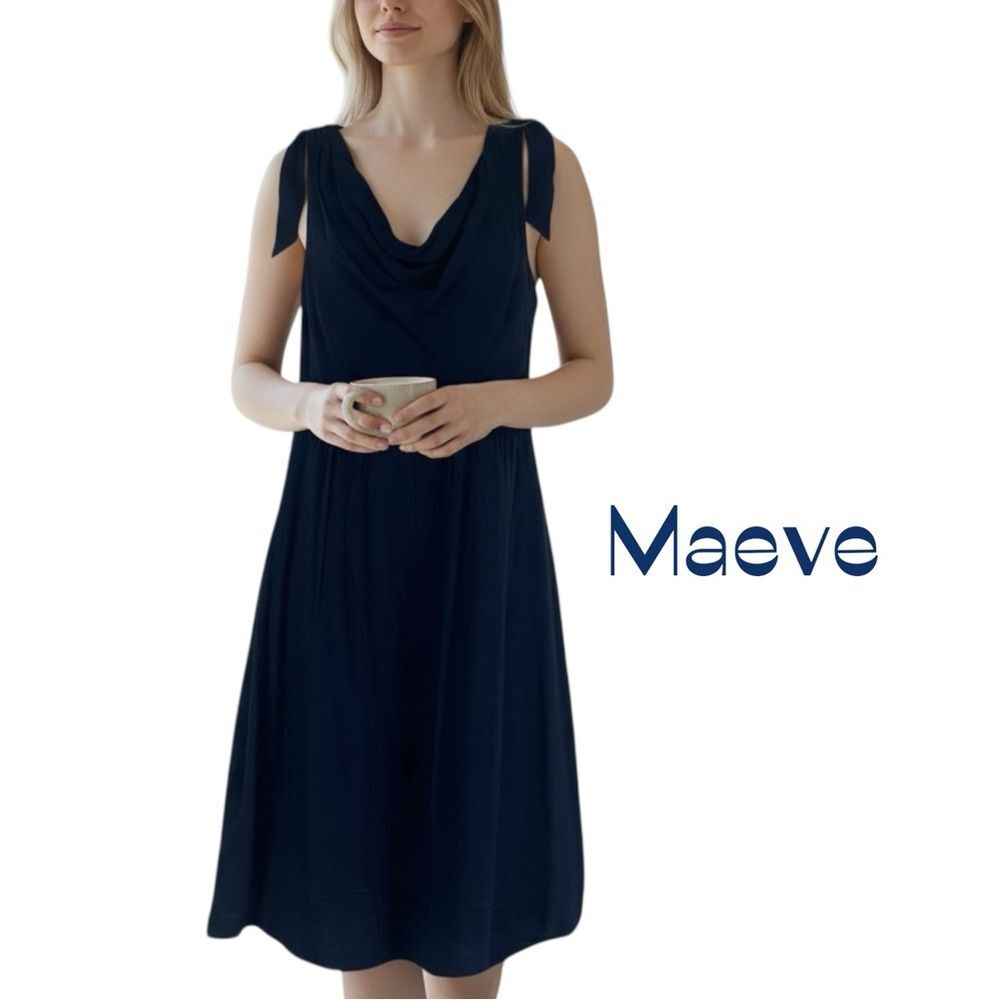 Anthropologie Maeve Navy Dress Size 2